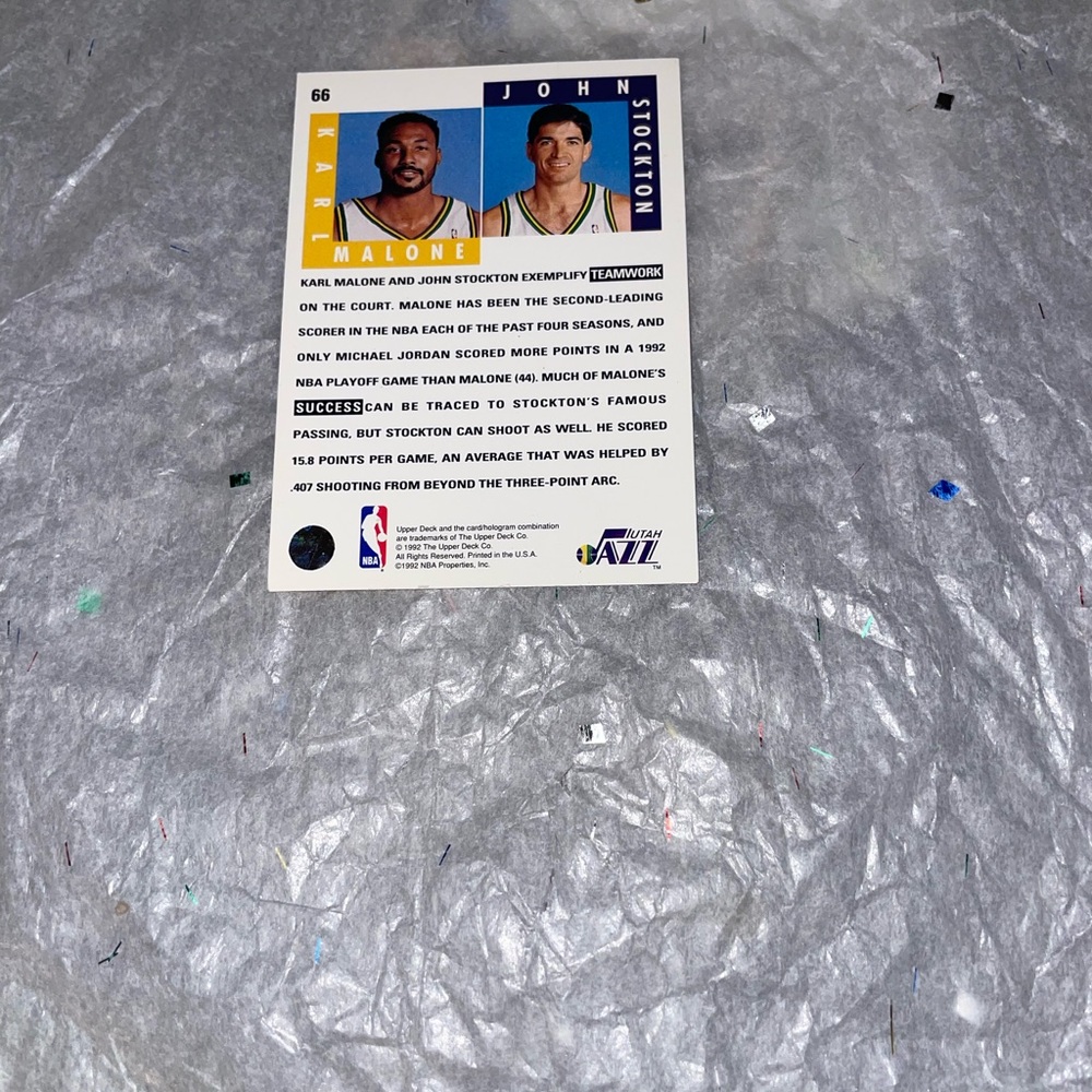 Basketball cards 🌅🌟RARE💫Karl Malone&John Stockton